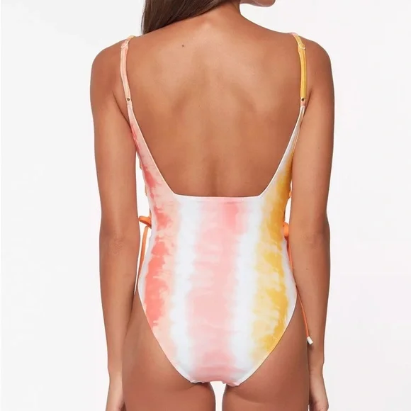 Sanctuary Womens Pink Desert Dreamer Square Neck Multicolor Swimsuit Size M - Picture 3 of 7